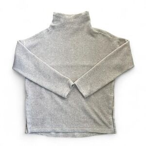 Zella grey turtleneck pullover sweater size small.